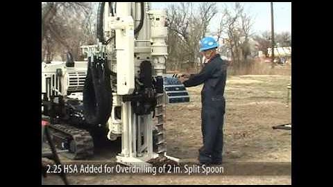 Geoprobe® 7822DT Geotechnical Auto Drop Hammer Collecting Split Spoon Samples