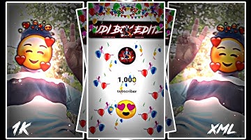 1k spacial 😍 Alight motion video editing 😘 xml pteset 🥰 #xml #alightmotion #1kcreator