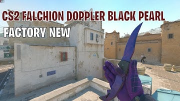 Falchion Knife Doppler Black Pearl | CS2 Skin Showcase #102