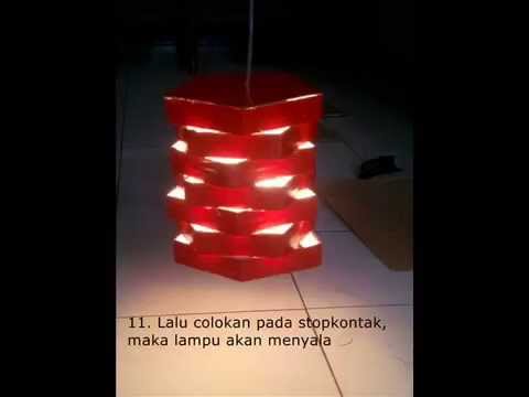  Lampion Dari Kardus  Bekas YouTube