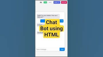 "I Built a Chatbot in Just 1 Minute! 🤖🔥 | HTML & JavaScript" #coding #shorts #trending
