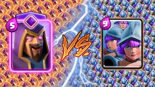 EVOLVED WIZARD Vs THREE MUSKETEERS - Clash Royale Challenge