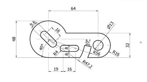 T-Flex CAD 15 2D - Exercise 71