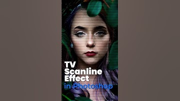 Tv Scanline Effect in Photoshop #shorts  #photoshop #photoshoptutorial