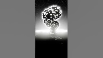 Comic style Blender3d explosion with a manga shader