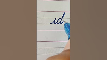 id - How to write Cursive writing Small letter Connections || Cursive handwriting Practice ||