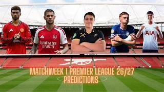Billy's Football Room Episode 2 (Matchweek 1 Predictions Premier League)