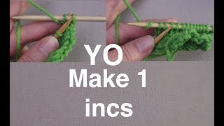 Yarnover Make 1 Increases // Technique Tuesday Yarnover Make 1 Increases // Technique Tuesday