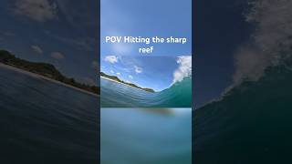 This is how I hit the reef first wave in Java 😬 #shorts