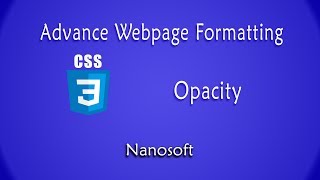 Learn CSS3 in Urdu _ CSS Opacity _ Lecture #26 _ Nanosoft screenshot 4