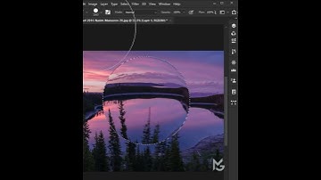 Glass Sphere Floating in Photoshop | Photoshop Tutorial #shorts