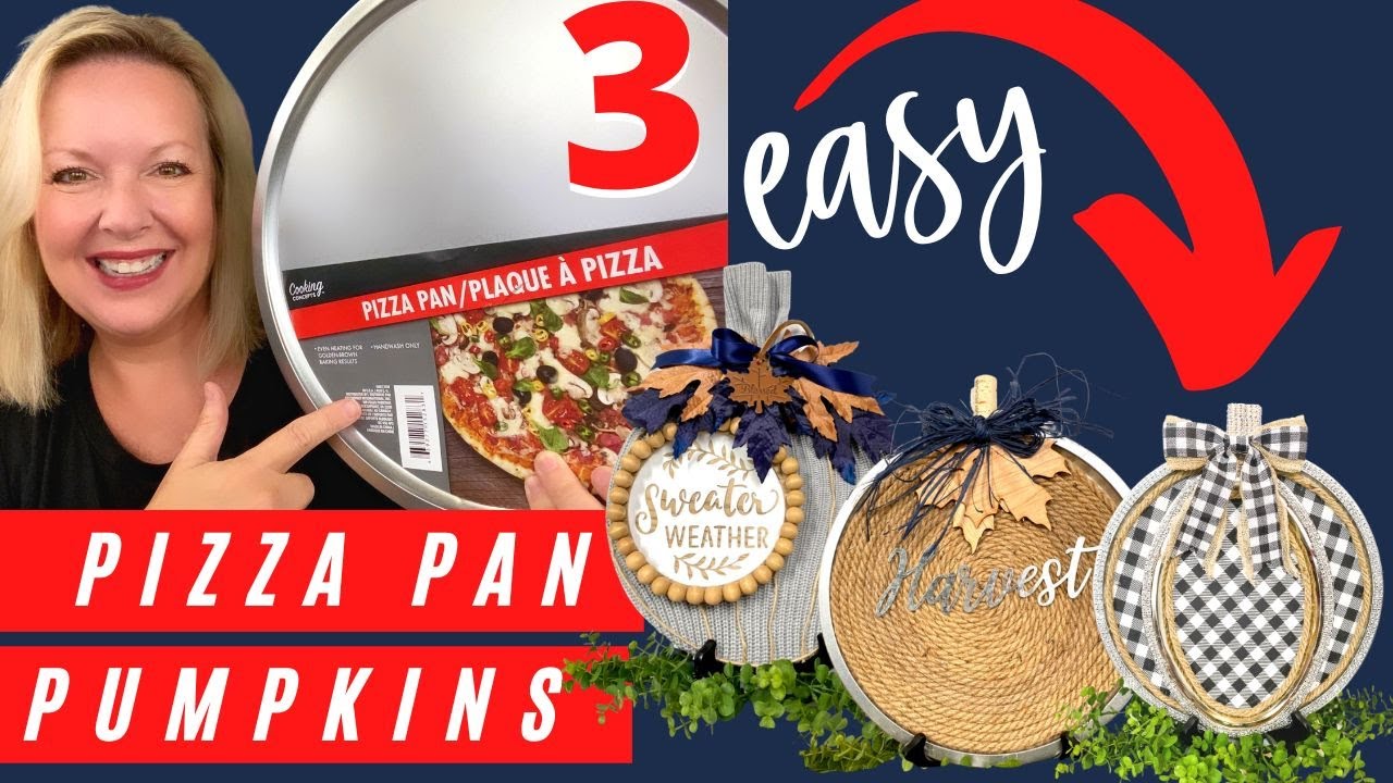 Dollar Tree Pizza Pan Pumpkins Pizza Pan Crafts Fall Decor YouTube