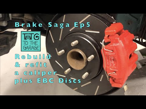 Install upgraded EBC Brakes  to Jaguar Xk8. Brake saga Episode 5