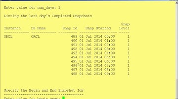 AWR Parte I - Extração do Relatório