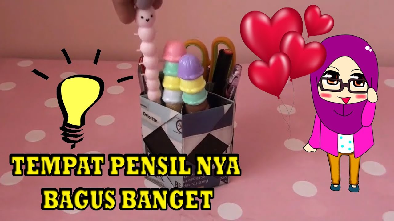 Membuat Tempat  Pensil  Dari  Koran  Bekas YouTube