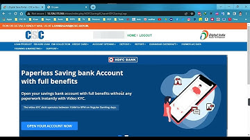 CSC HDFC ACCOUNT OPENING LIVE PROCESS 2023