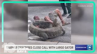 Alligator trapper describes close call with 9-foot gator