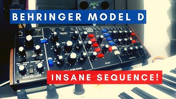 Behringer MODEL D - INSANE SEQUENCE! - NO TALK (HD)