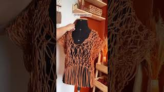 #macrame #tutorial #artesanato #macrametutorial #roupas #roupamacrame #vestuariomacrame