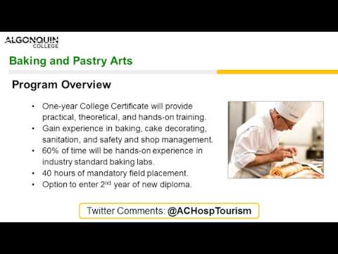 Baking and Pastry Arts - Webinar