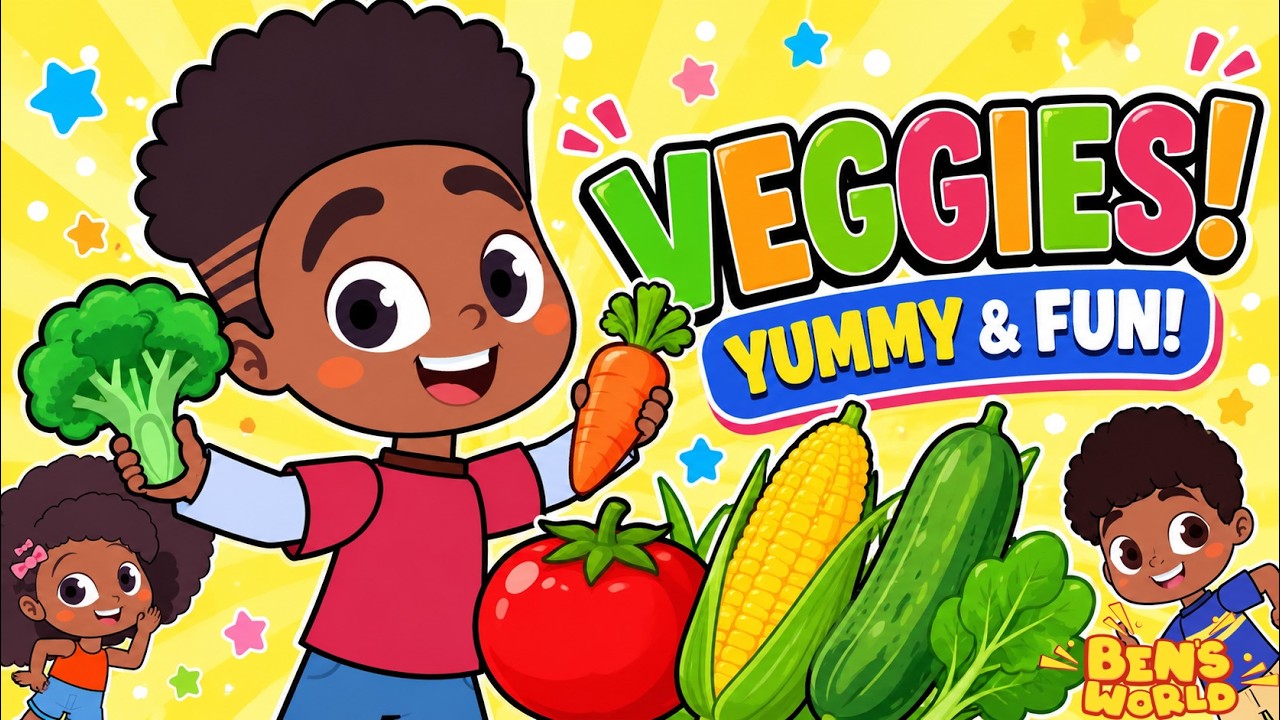 Cover Who Loves VEGGIES? 😋🥕 Sing, Dance & Learn with Ben | Kids Songs – Ben’s World