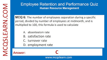 Employee Retention Quiz Question Answer PDF | Employee Performance Notes | Class 9-12 Ch 7 Quiz App
