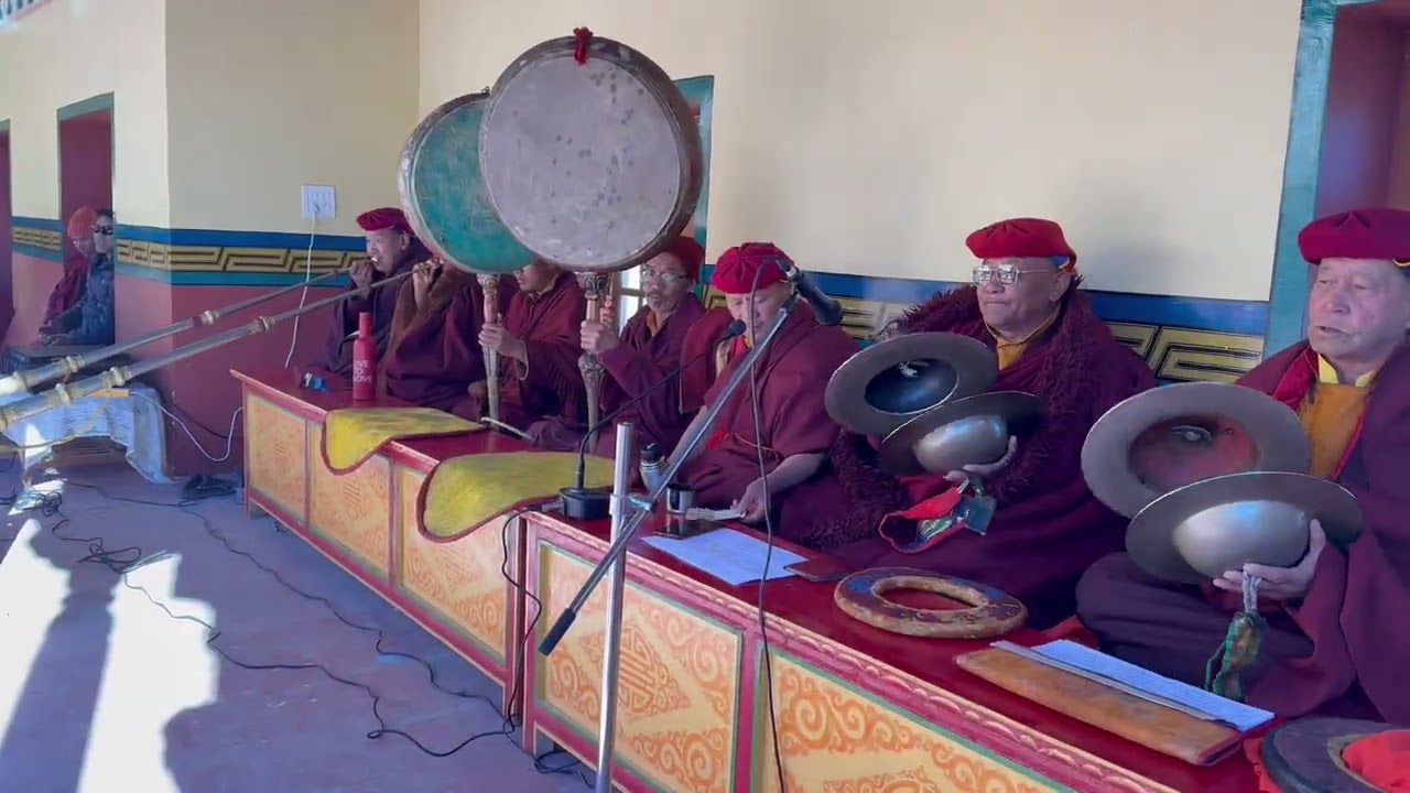 A Rehearsal for Chamdey Wangchok before the auspicious day