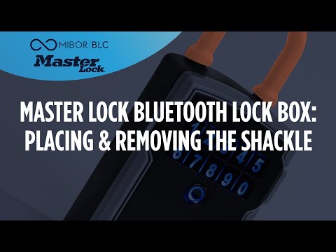 Master Lock Bluetooth Lock Box: Placing & Removing Shackle