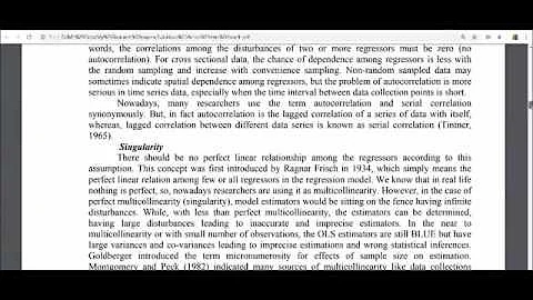 Dealing with Multicollinearity by using Exploratory Factor Analysis- Regression Assumptions