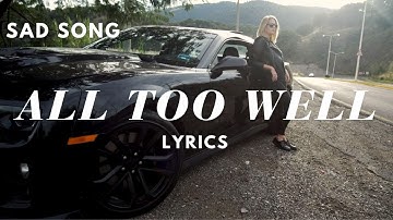 All Too Well - RF || Lyric Video   (SAD SONG)