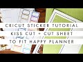 DIY Happy Planner Punched Stickers // How to Create A Sticker Sheet to Keep in your Happy Planner