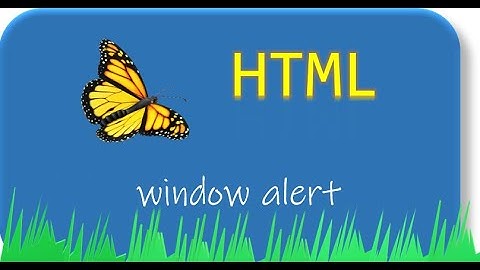 HTML - window alert
