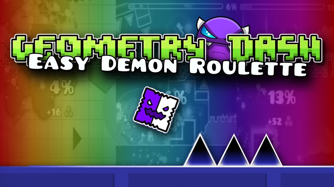 Losing my Mind in The Easy Demon Roulette [geometry dash] - YouTube
