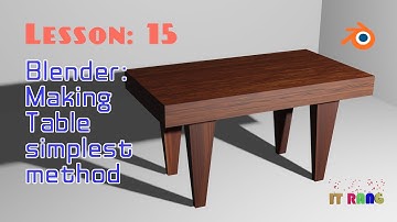 Blender Beginner Tutorial : How to make table in Blender