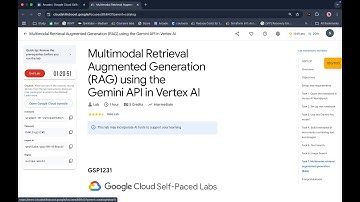 Multimodal Retrieval Augmented Generation (RAG) using the Gemini API in Vertex AI #qwiklabs #GSP1231