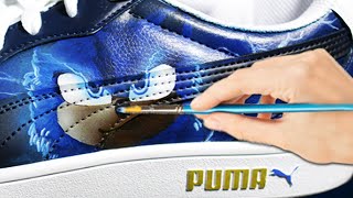 Painting SONIC The Hedgehog Movie Puma Shoes