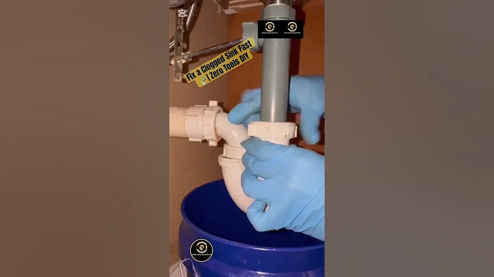 Fix a Clogged Sink Fast 🚰 | Zero Tools DIY#Plumbing #DIY #LeakRepair  #ToiletFix #Shorts