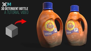 How to Model a 3D Laundry Detergent Bottle Tutorial - Maya & Substance Painter | FREE GIVEAWAY