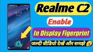 Realme C2 in Display Figerprint enable 🥱🥱