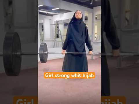 Girl strong whit hijab