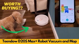 Teendow D20S Max+ Robot Vacuum and Mop, 6000Pa Suction for Pet Hair, Self Emptying Dock - Worth It?