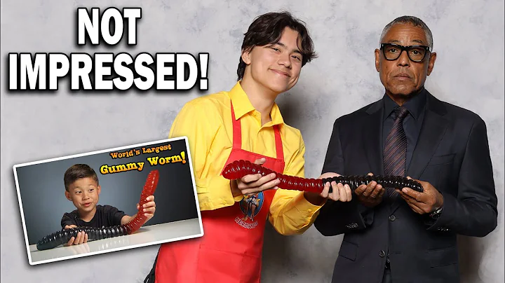 I Gave the WORLD'S LARGEST GUMMY WORM to GUS FRING...