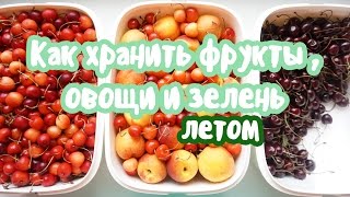 Как хранить фрукты, овощи и зелень летом (1-2 недели) Как хранить фрукты, овощи и зелень летом (1-2 недели)