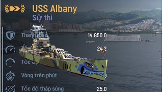 Force of warships: Uss Albany - Tàu tuần dương của mỹ, dame pháo siêu to khổng lồ screenshot 5