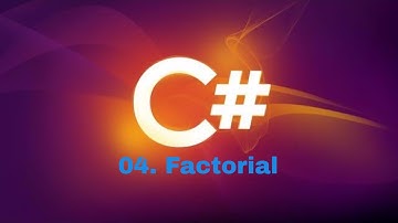 factorial program in c#