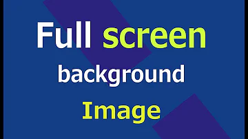 How do I make an image fit the whole screen in HTML?