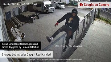 Storage Lot Intruder Caught Red-Handed