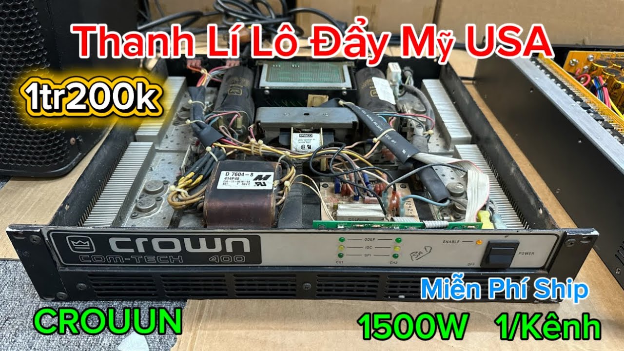 Khai Xuân 2026, Thanh lí Lô Đẩy Bãi Mỹ USA Đẩy CROUUN 1500W 1/Kênh Giá 1tr2 Giá Rẻ Duy Nhất Hôm Nay 