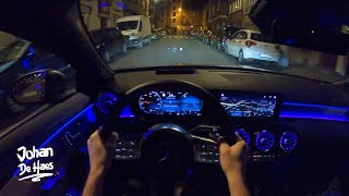 2020 MERCEDES CLA 200 Shooting Brake NIGHT POV TEST DRIVE I AMBIENT LIGHTING