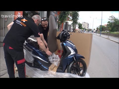 Unboxing the SYM Symphony ST 125cc scooter